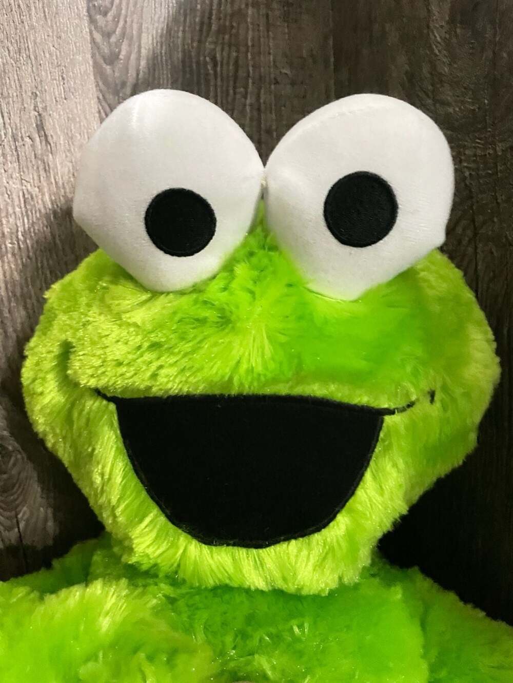 Rare Neon Green Sesame Street Cookie Monster 13" Plush - Picture 2 of 6